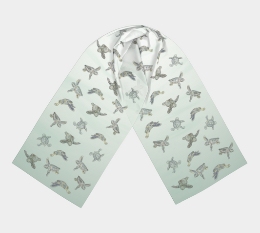Green Loggerhead hatchling scarf