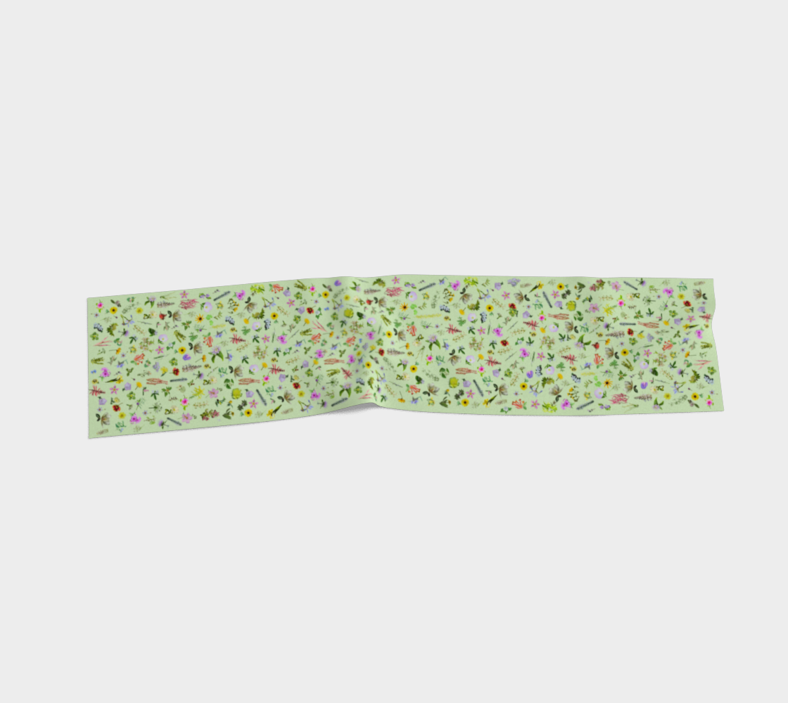 Wildflower Scarf green