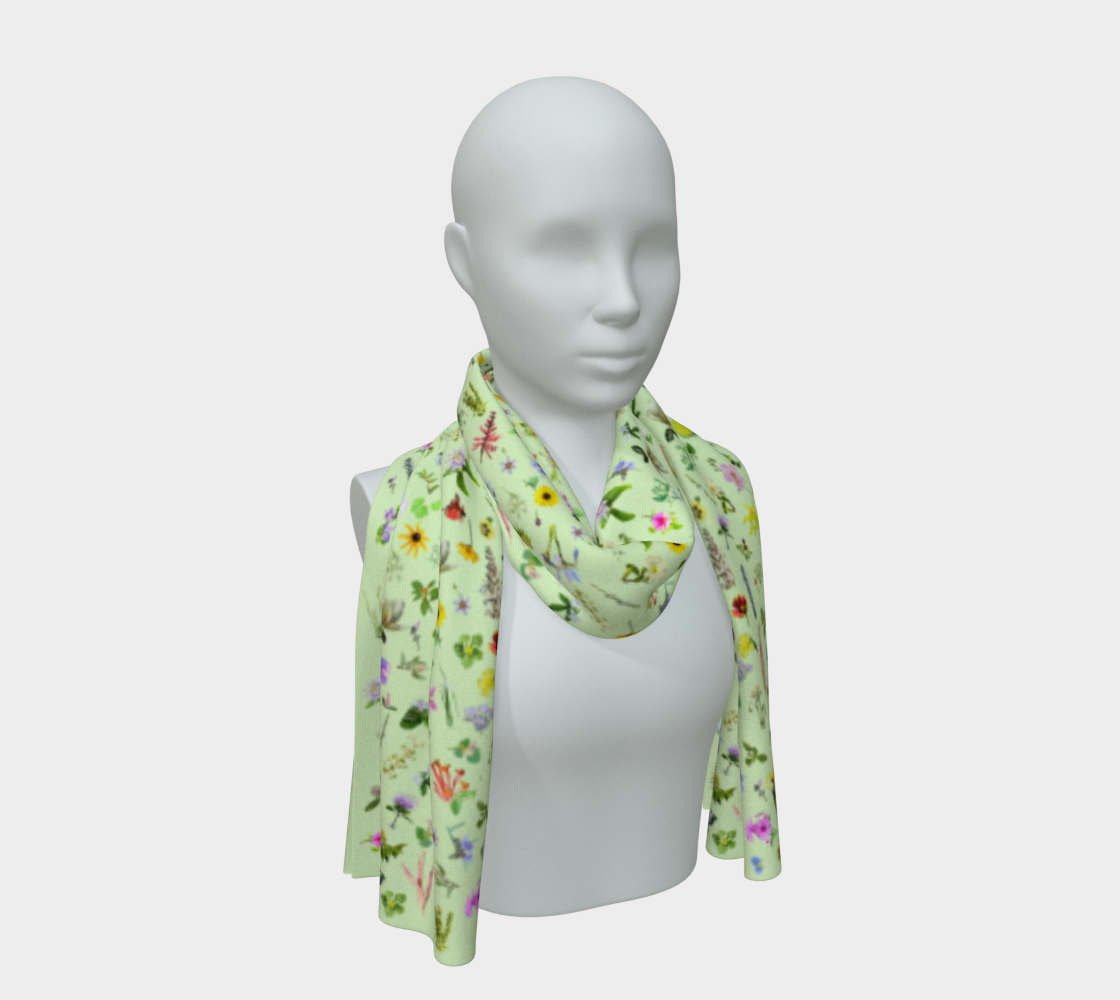 Wildflower Scarf green